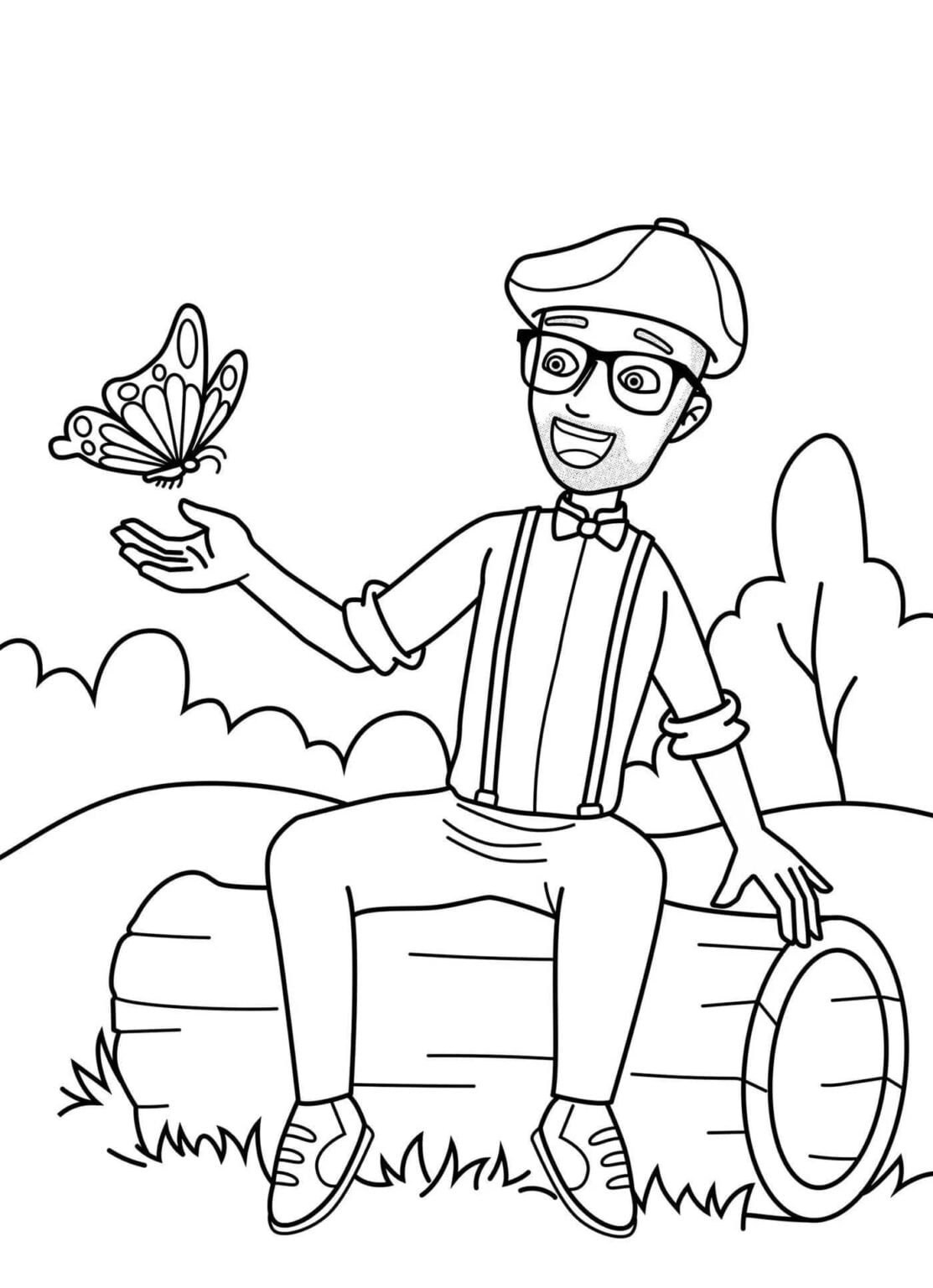 Blippi Para Colorear P Ginas Para Descargar E Imprimir Gratis