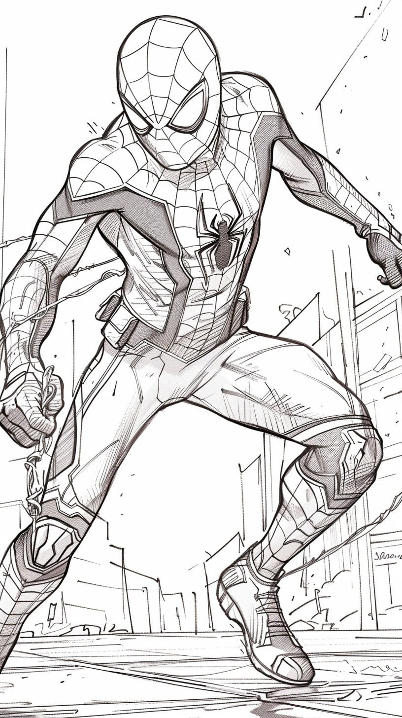 Miles Morales Para Colorear Descargar Y Disfrutar