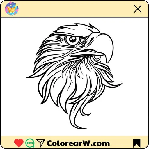 Aguila 1 Aguila para colorear thumbnail