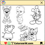 Cartoons para Colorear thumbnail