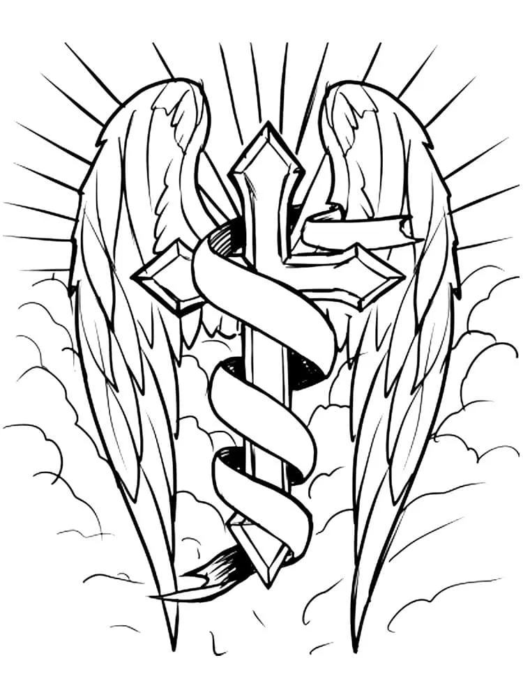 Cruz 112 Cruz para colorear 100