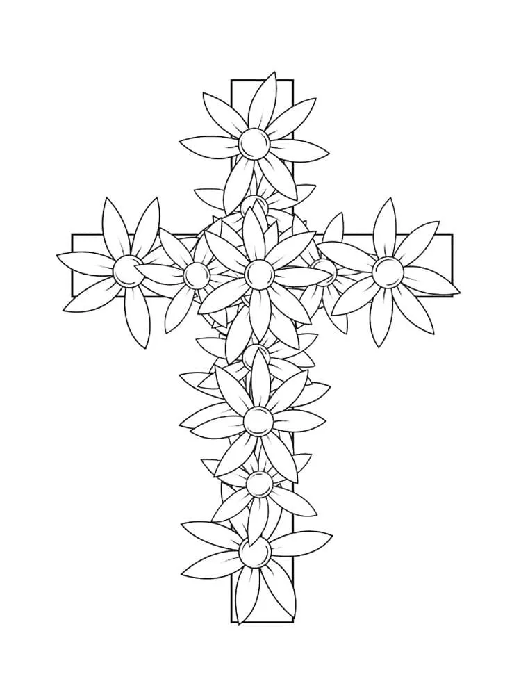 Cruz 115 Cruz para colorear 103