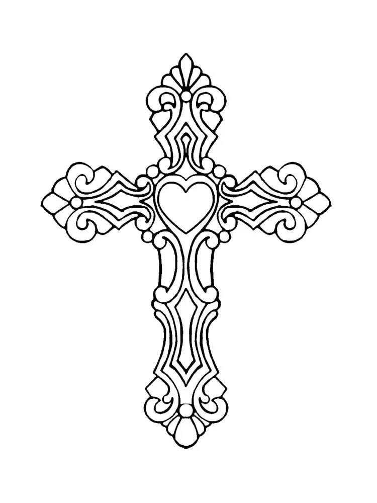 Cruz 116 Cruz para colorear 104