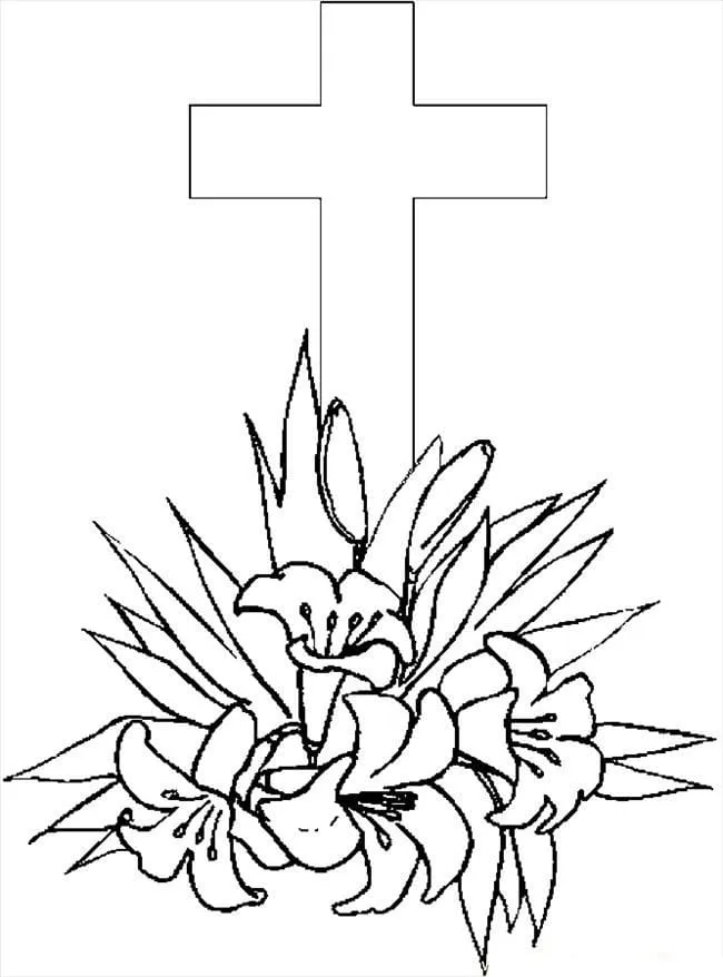 Cruz 123 Cruz para colorear 111