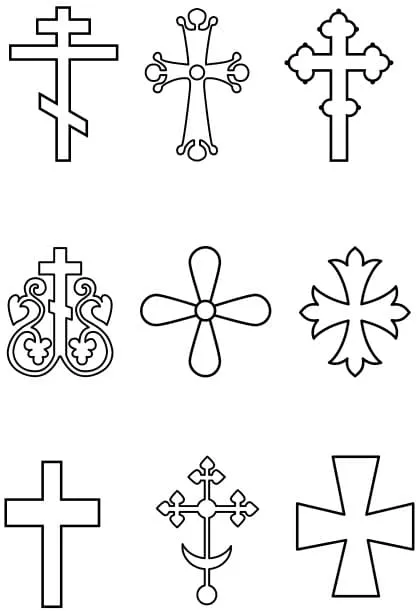 Cruz 32 Cruz para colorear 20