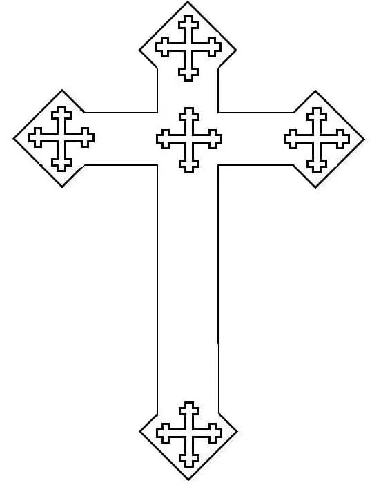 Cruz 48 Cruz para colorear 36