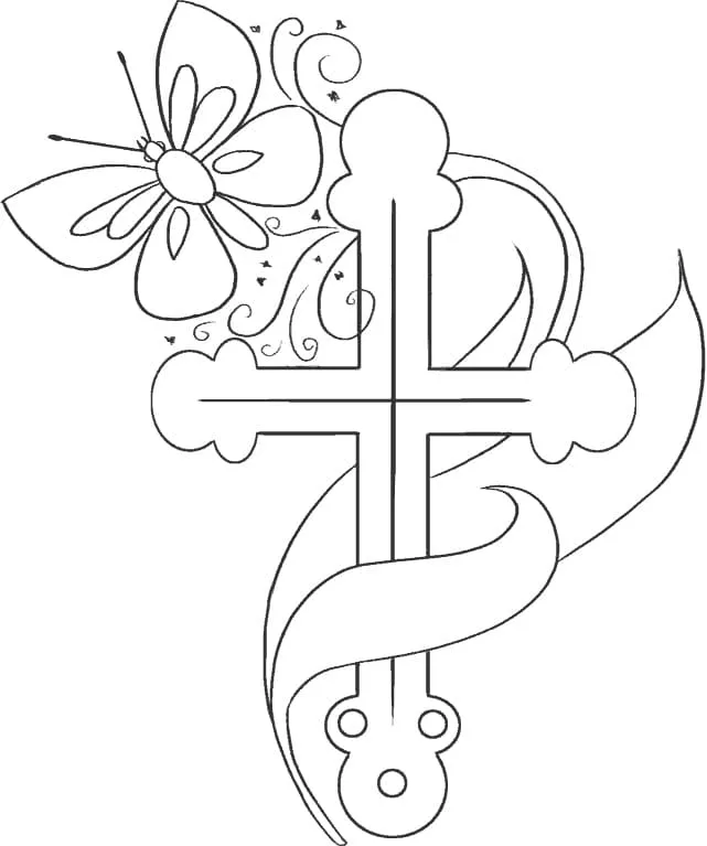 Cruz 98 Cruz para colorear 86