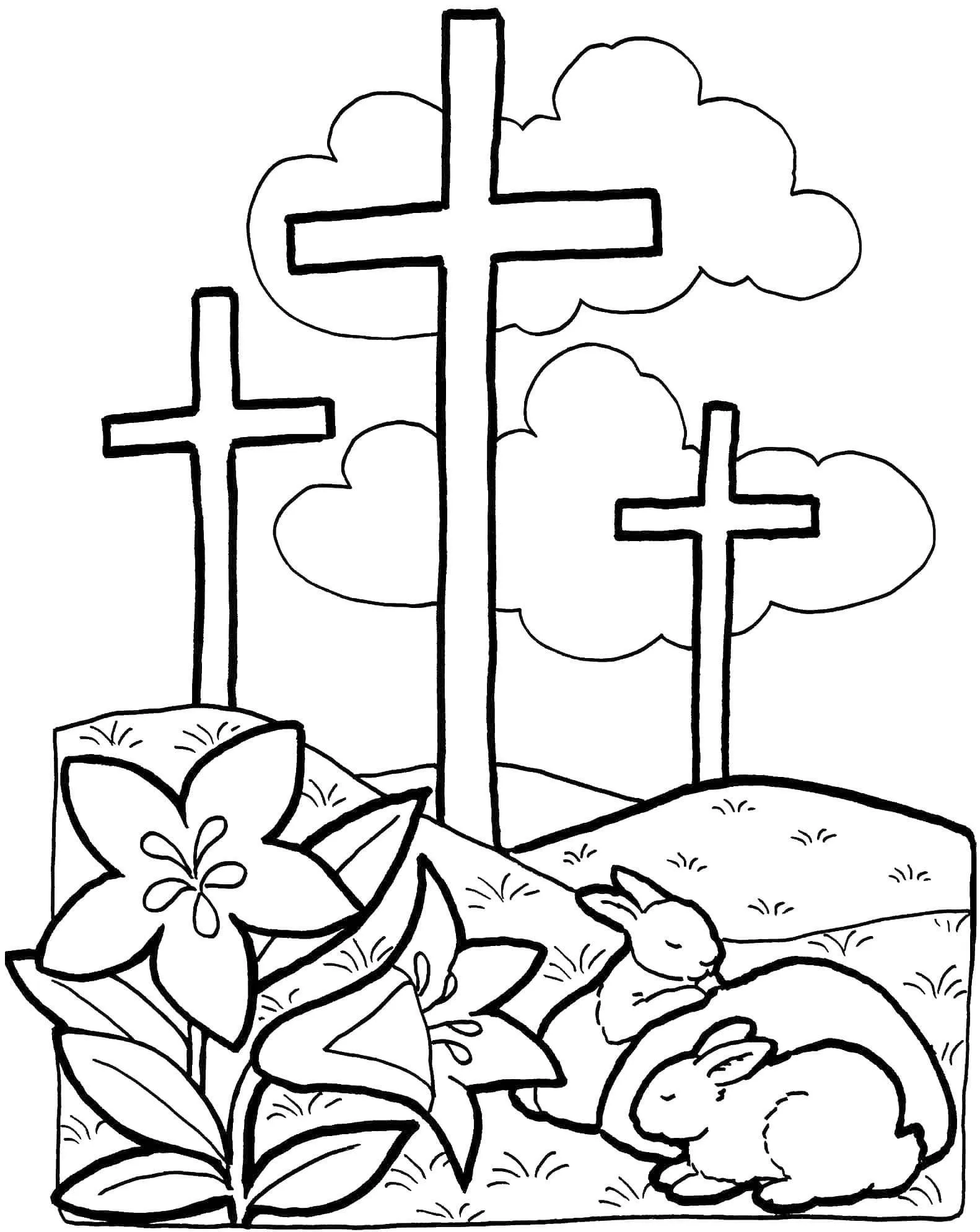Cruz 103 Cruz para colorear 91