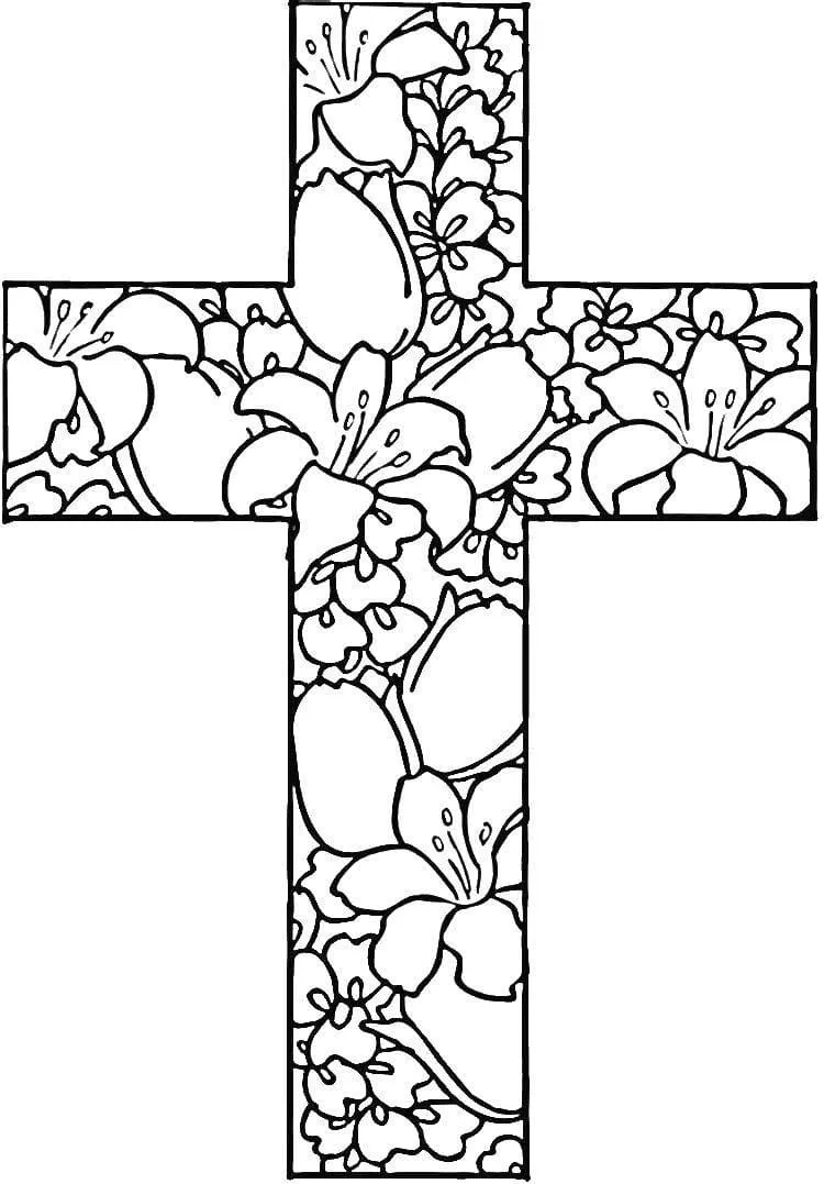 Cruz 105 Cruz para colorear 93