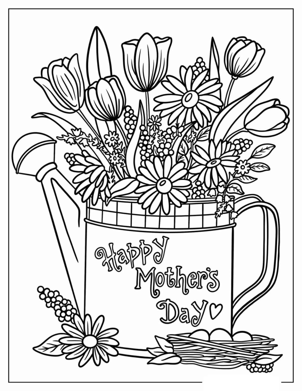 27 Día De La Madre Para Colorear: ¡Colorea Y Disfruta!
