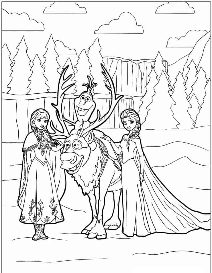 Frozen 22 Frozen Zum Ausmalbilder 4