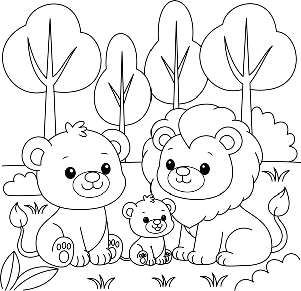 León 38 León para colorear 28