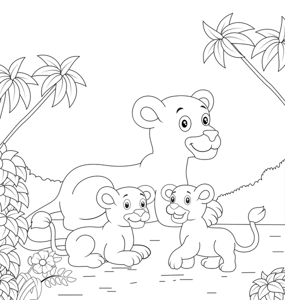 León 40 León para colorear 30