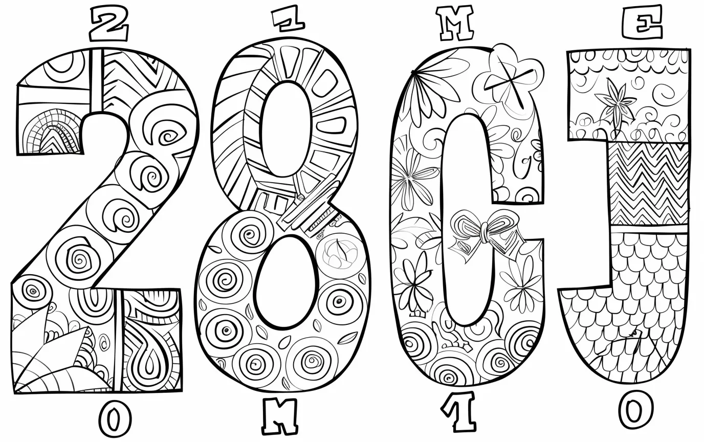 Numero para Colorear 1