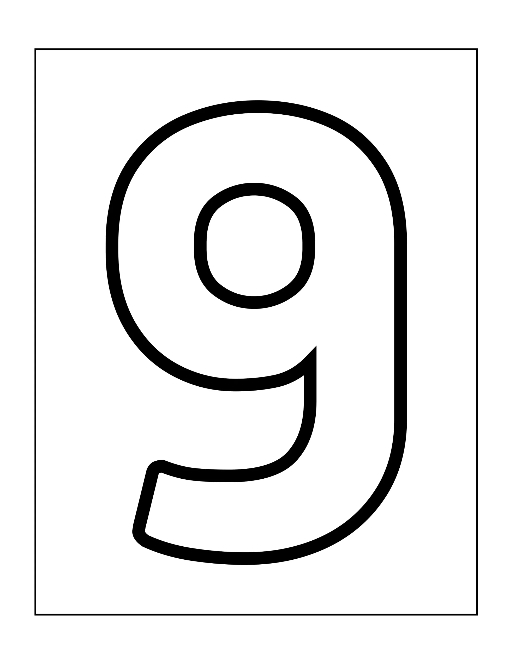 Numero para Colorear 6