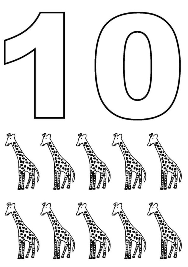 Numero para colorear 1