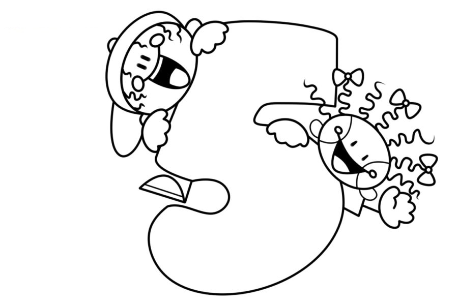 Numero para colorear 103