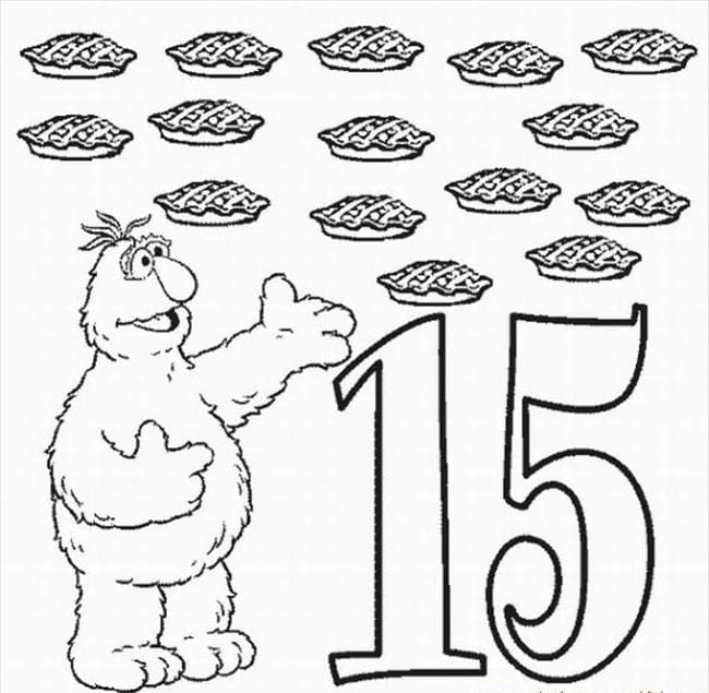 Numero para colorear 21