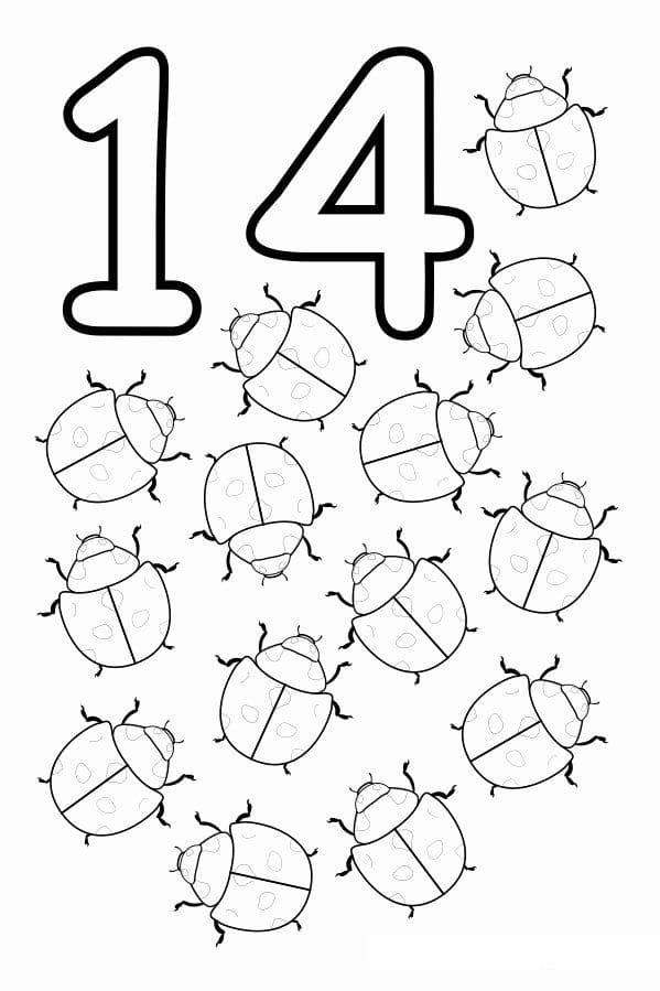 Numero para colorear 30