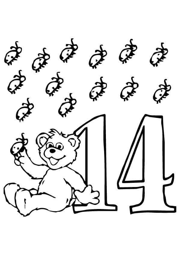 Numero para colorear 41