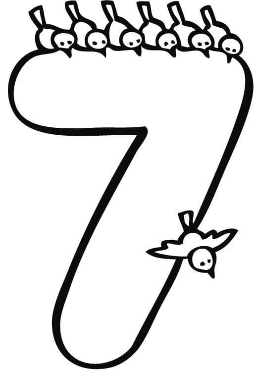 Numero para colorear 46