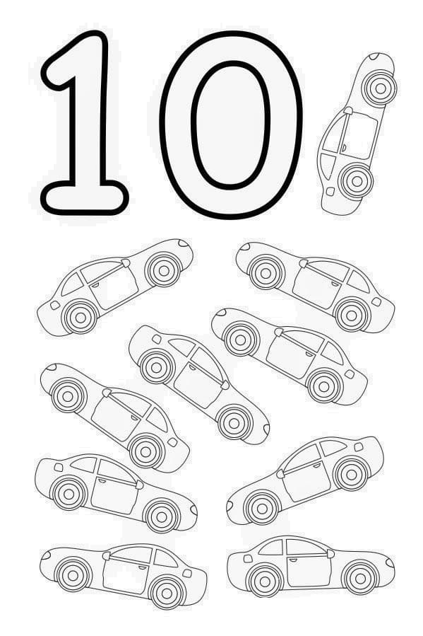 Numero para colorear 48