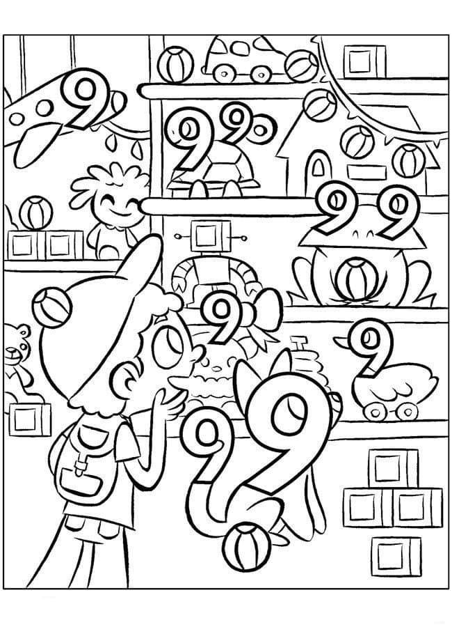 Numero para colorear 49