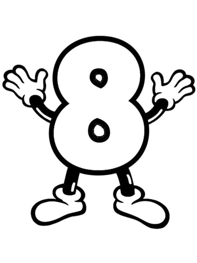 Numero para colorear 80