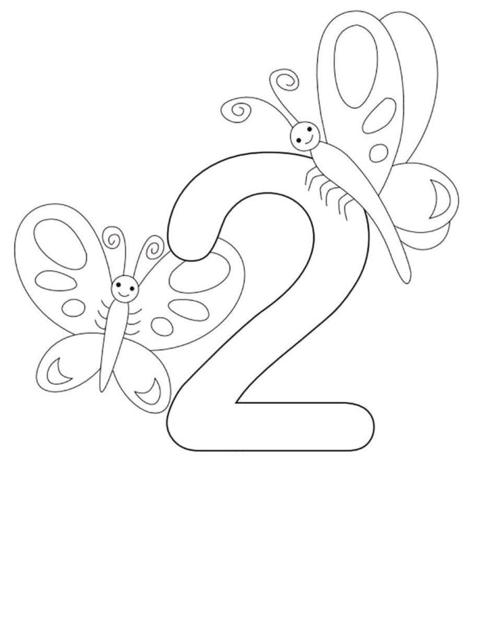 Numero para colorear 86