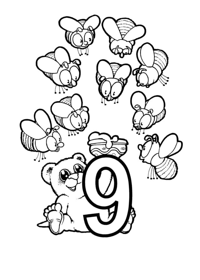 Numero para colorear 95