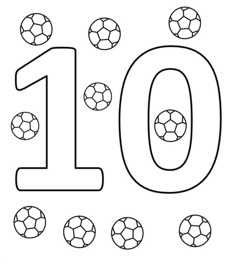 Numero para colorear 96