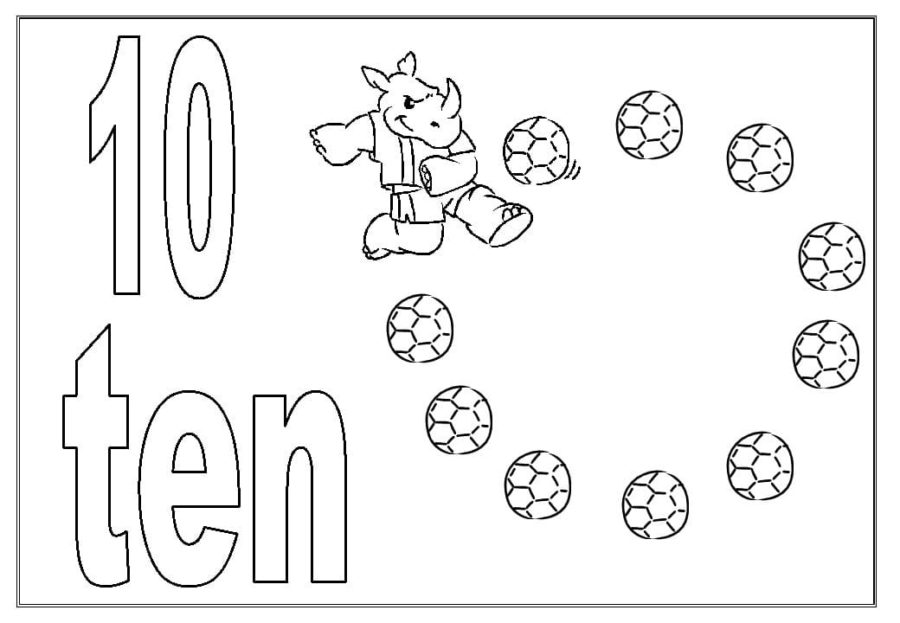 Numero para colorear 98