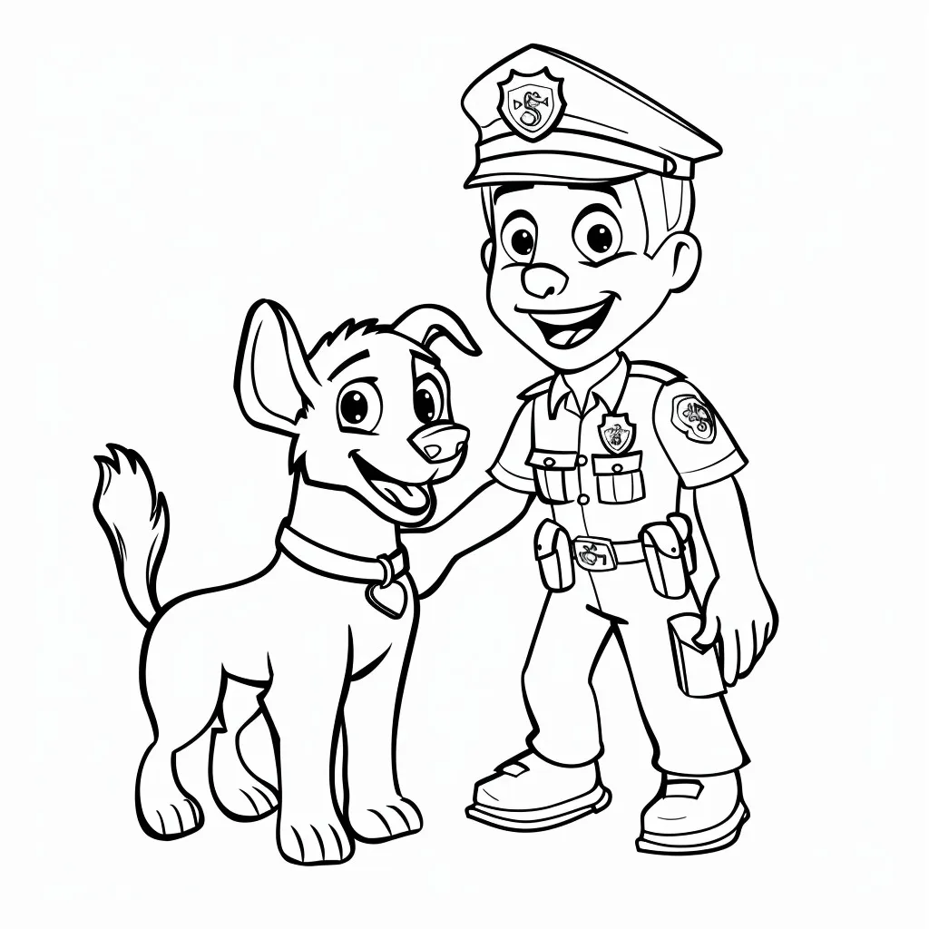 Policía 8 Oficial Amistoso con su Perro Policía 3
