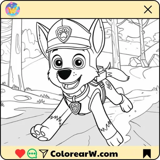 Paw Patrol 1 Paw Patrol para colorear thumbnail