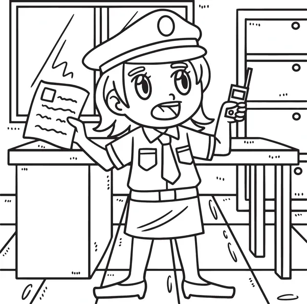 Policía 11 Policía para Colorear 1