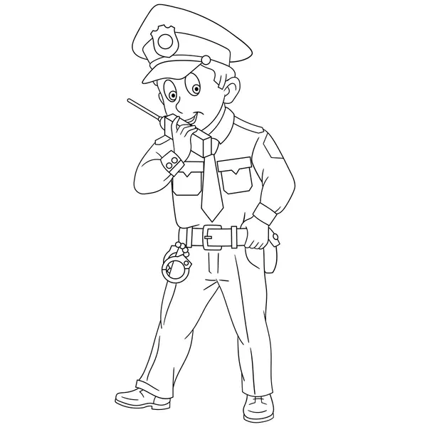 Policía 19 Policía para Colorear 10