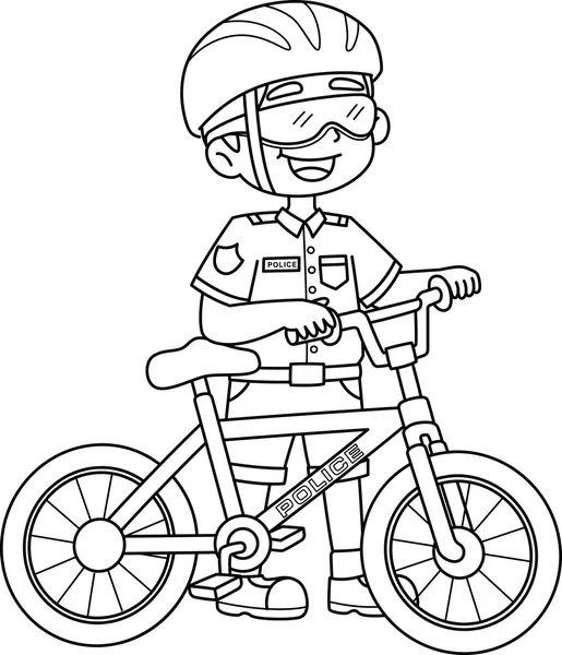Policía 20 Policía para Colorear 11