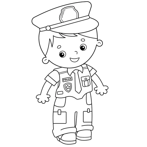 Policía 33 Policía para Colorear 27