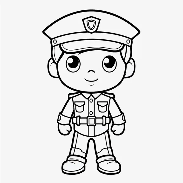 Policía 51 Policía para Colorear 45