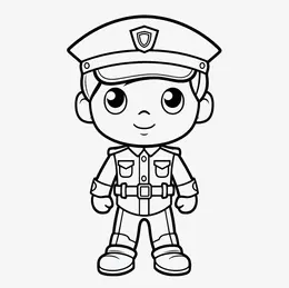 Policía 57 Policía para Colorear 51