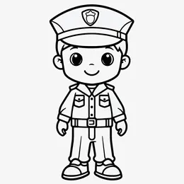 Policía 60 Policía para Colorear 54