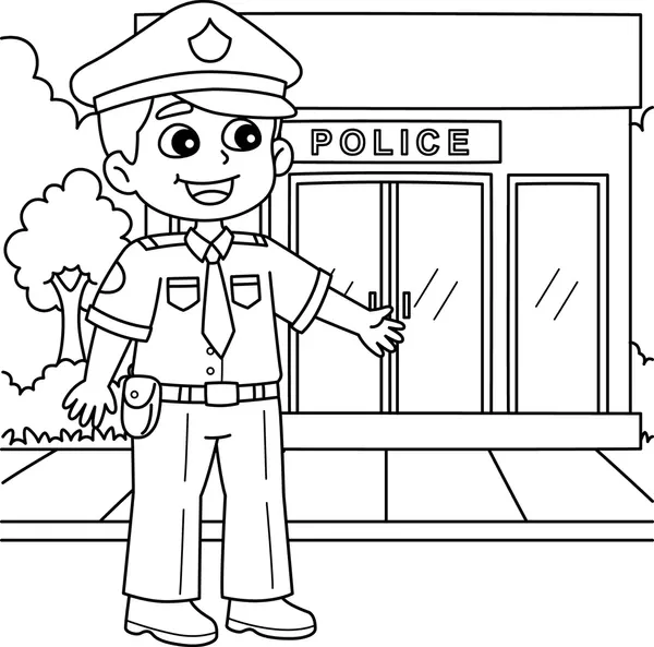 Policía 64 Policía para Colorear 58