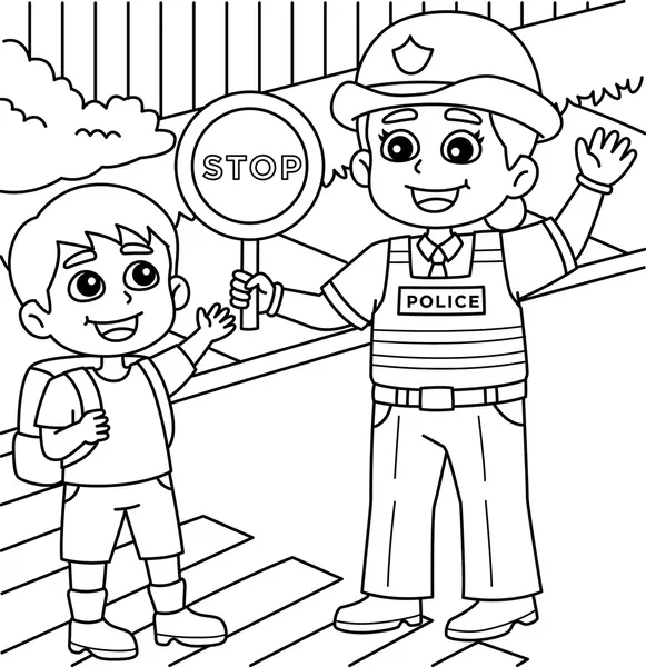 Policía 76 Policía para Colorear 70