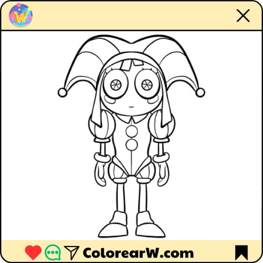 Pomni para colorear thumbnail