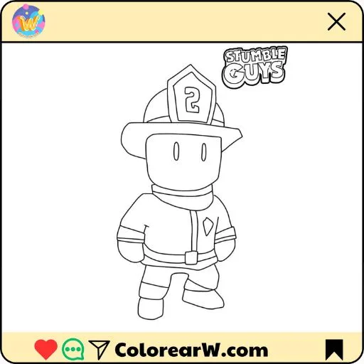 Stumble Guys 1 Stumble Guys para colorear thumbnail