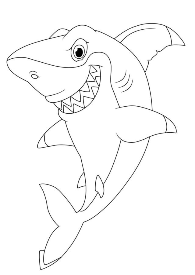Tiburones 114 Tiburones para Colorear 102