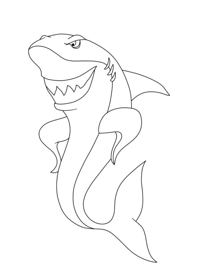 Tiburones 115 Tiburones para Colorear 103