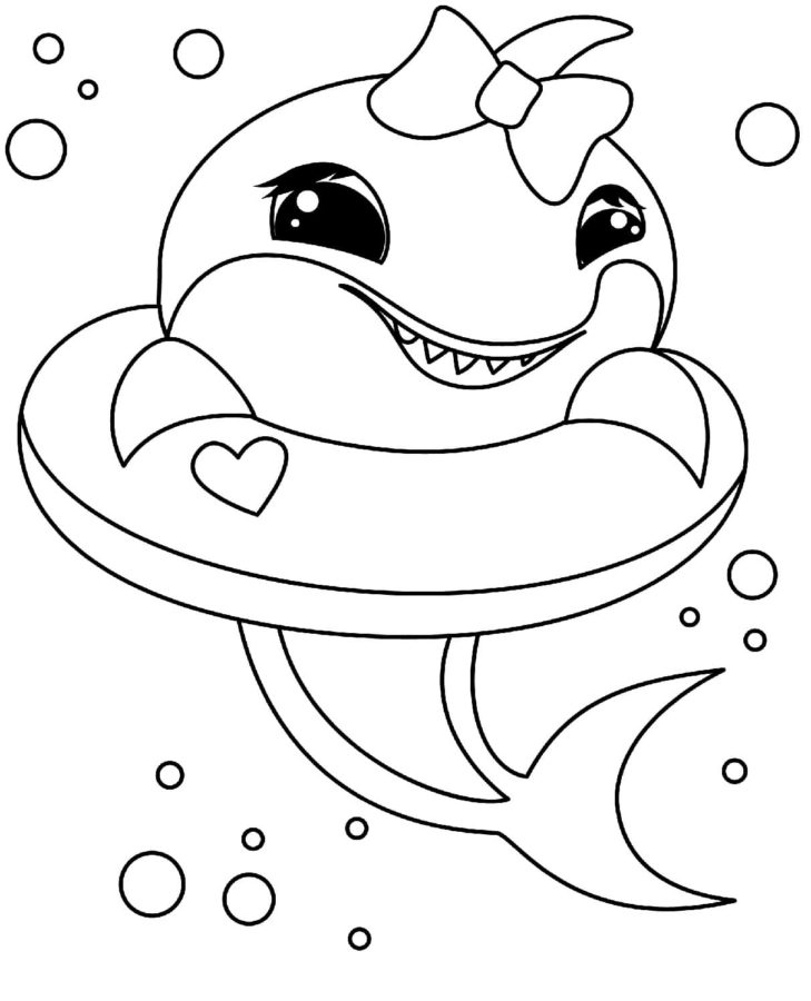 Tiburones 32 Tiburones para Colorear 19