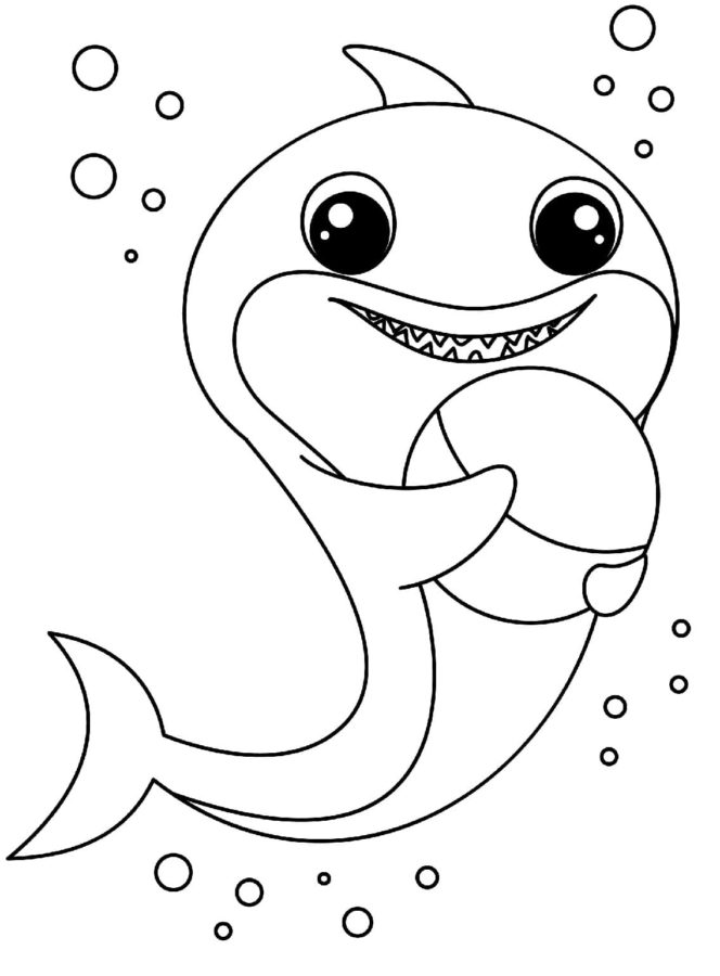 Tiburones 46 Tiburones para Colorear 33