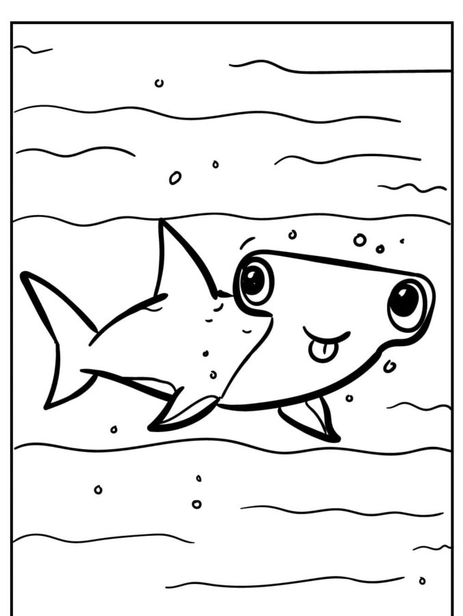 Tiburones 65 Tiburones para Colorear 52